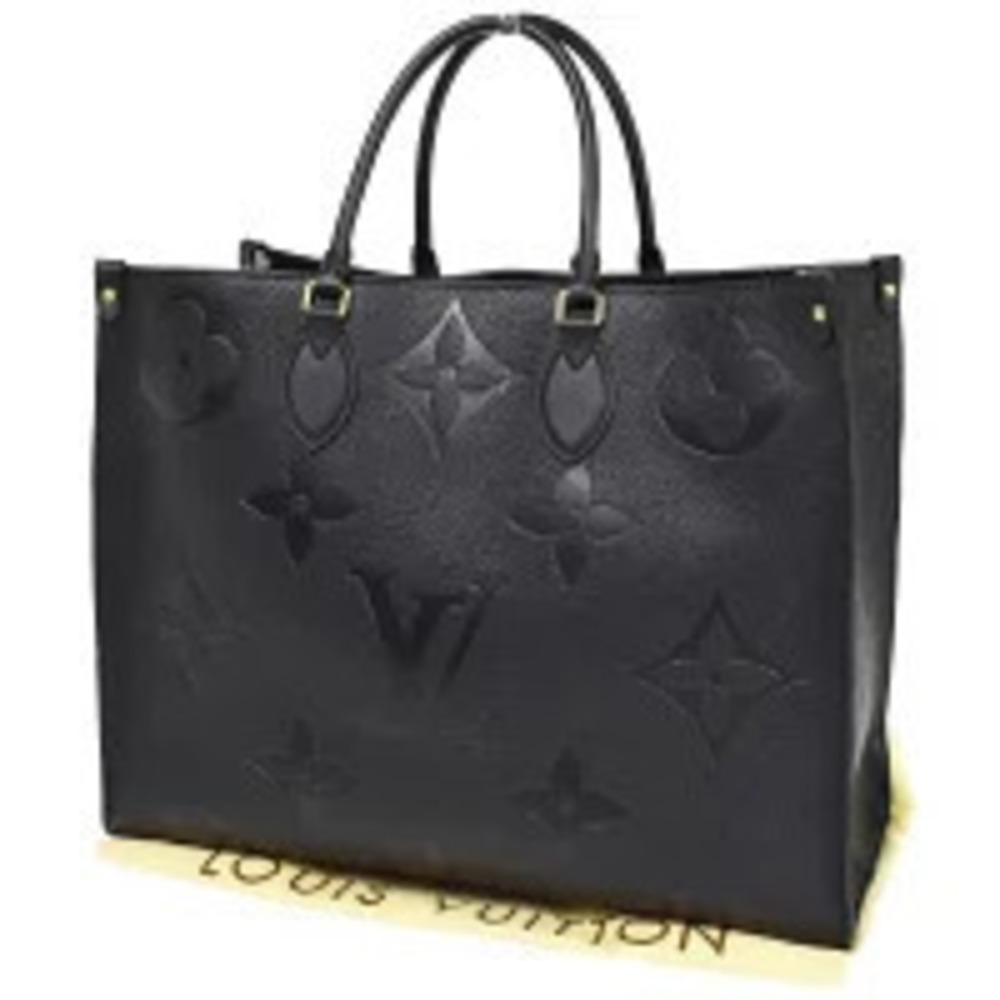 Louis Vuitton Onthego Shoulder Handbag Monogram Empreinte Black Noir Black